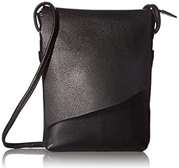 【中古】【輸入品・未使用】ili New York 6647 レザー ミニ サック フラップ クロスボディ US サイズ: One Size カラー: ブラック