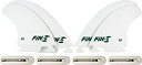【中古】【輸入品・未使用】Fin-S Production Set Q-1 Quad White 4 Surfboard Fins/4 Boxes by Fin...