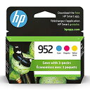【中古】【輸入品・未使用】HP 952シアン、マゼンタ&イエローオリジナルインクカートリッジ、3パック(N9K27AN)、N9K27AN#140