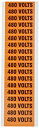 【中古】【輸入品・未使用】Morris Products 21374 Voltage Marker%カンマ% 480V Legend (Pack of 5 Cards%カンマ% with 18 Markers Per Card) by Morris Products