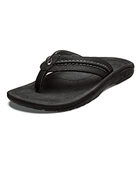 【中古】【輸入品・未使用】OluKai Hokua Sandal - メンズブラック/ダークシャドウ12