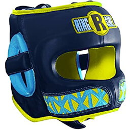 【中古】【輸入品・未使用】(Large%カンマ% Navy/Yellow) - Ringside Youth Face Saver Headgear