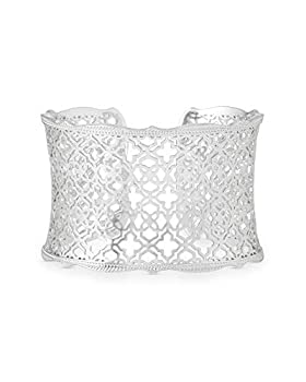 【中古】【輸入品・未使用】Kendra Scott Candice Silver Cuff Bracelet inシルバーフィリグリー