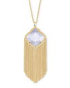 【中古】【輸入品・未使用】Kendra Scott キングストンゴールドロングペンダントネックレス スレートキャッツアイ