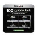 yÁzyAiEgpzLexmark 100XL Black High Yield Return Prog Ink Cartridge Twin Pack by Lexmark