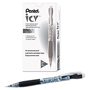 yÁzyAiEgpzPTL AL25TA Pentel Icy Pencil .5mm Black%J}% 12 Pk