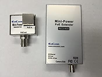 【中古】【輸入品・未使用】PoE Ethernet Extender Set Over Coaxial Cable (EoC) for IP Security CCTV Camera Transmitting Data and Power up to 800ft Long Distance by