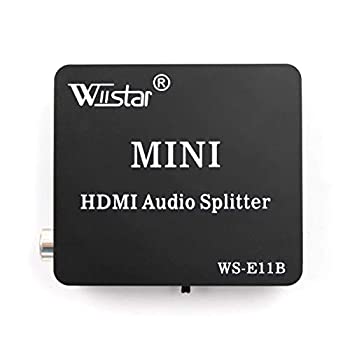 【中古】【輸入品 未使用】Wiistar HDMI Audio Extractor HDMI to HDMI and Optical TOSLINK SPDIF Coaxial 3.5mm Stereo Splitter Converter for DVD HDTV PS4