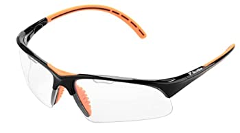 【中古】【輸入品・未使用】Tecnifibre Squash EYEWEAR Black/Orange スカッシュ アイガード ブラック/オレンジ