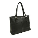 【中古】【輸入品・未使用】Piel Leather Ladies Laptop Tote%カンマ% Black%カンマ% One Size by Piel Le...