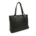 楽天スカイマーケットプラス【中古】【輸入品・未使用】Piel Leather Ladies Laptop Tote％カンマ％ Black％カンマ％ One Size by Piel Leather