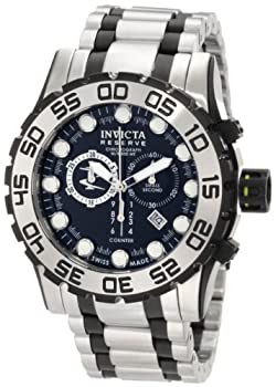 【中古】【輸入品・未使用】Invicta Men 's 0814?ReserveクロノグラフブラックダイヤルステンレススチールWatch 【中古】【輸入品・未使用】Invicta Men 's 0814?ReserveクロノグラフブラックダイヤルステンレススチールWatch