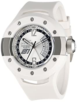 【中古】【輸入品・未使用】Invicta Men's 1368 S1 Rally GMT Silver Dial White Polyurethane Watch 【中古】【輸入品・未使用】Invicta Men's 1368 S1 Rally GMT Silver Dial White Polyurethane Watch
