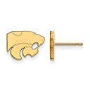 【中古】【輸入品・未使用】Kansas State Extra Small (3?/ 8インチ) ポストイヤリング(10?Kイエローゴールド)