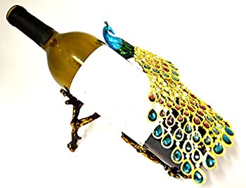 【中古】【輸入品・未使用】Ciel Collectables ピーコックデザイン ワインボトルホルダー