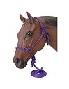 【中古】【輸入品・未使用】Tough 1 ポリロープタイドホルター 鉛付き パープル 馬