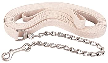 【中古】【輸入品・未使用】Weaver Leather Flat Cotton Lunge Line with Chain%カンマ% White%カンマ% 2.5cm x 8.2m