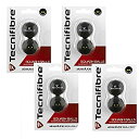 【中古】【輸入品・未使用】Tecnifibre Double Yellow Dot Squash Balls - 8 Pack