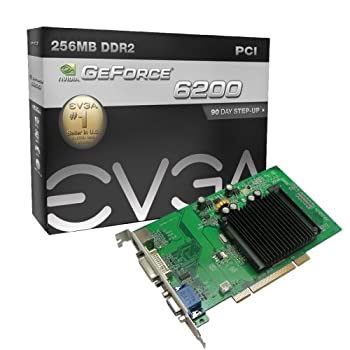 【中古】【輸入品 未使用】eVGA Video Card 256-P1-N400-LR NVIDIA GeForce 6200 256MB DDR2 PCI DVI/VGA/S-Video