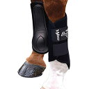 【中古】【輸入品・未使用】Professionals Choice Equine Ventech スプリントブーツ ペア Mサイズ ブラック