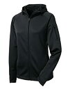 【中古】【輸入品・未使用】Sport-Tek レディース テックフリース フルジップフード付きジャケット US サイズ: Medium カラー: ブラック