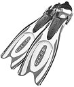 【中古】【輸入品・未使用】CRESSI(クレッシー) FROG PLUS フロッグ プラス ダイビング フィン スキューバ 足ひれ オープンヒール フィン ロン...