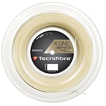 【中古】【輸入品・未使用】テクニファイバー(Tecnifibre) テニス ストリングス X-ONE BIPHASE ゲージ1.24mm ナチュラル(NA) ロール200m TFR901