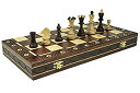 【中古】【輸入品 未使用】Brown Senator Wooden Chess Set - Weighted Chessmen 16 x 16 ダブルクォーテ