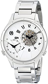 【中古】【輸入品・未使用】Charles-Hubert Paris Men's Stainless Steel Dual Time Mechanical and Quartz Watch 【中古】【輸入品・未使用】Charles-Hubert Paris Men's Stainless Steel Dual Time Mechanical and Quartz Watch
