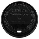【中古】【輸入品・未使用】SOLO Traveler TLB316-0004 紙コップ用フタ カプチーノスタイル ドーム型 ブラック 1箱1%カンマ%000個入...