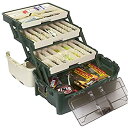 【中古】【輸入品・未使用】PLANO Tackle Systems Hybrid Hip 3 Tray Box%カンマ% White/Green