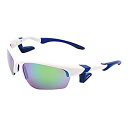 【中古】【輸入品・未使用】AirFly(エアフライ) ノーズパッドレススポーツサングラス AirFly シャープレンズ ホワイト/ブルーミラー AF-101 C...