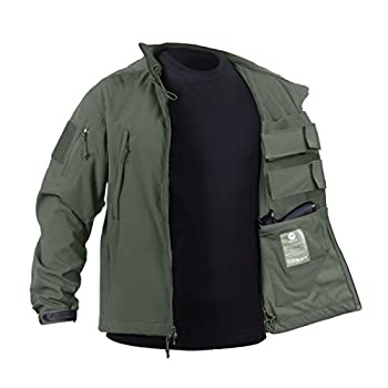 （ロスコ） ROTHCO 　コンシールド　ソフトシェルジャケット　 オリーブ Concealed Carry Soft Shell Jacket -Olive Drab　〔55585〕 (L)