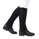 【中古】【輸入品・未使用】(Small Tall%カンマ% Black) - Dublin Adult Suede II Half Chaps