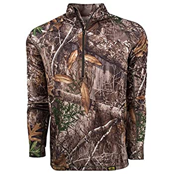 【中古】【輸入品・未使用】King's Camo XKG エレベーション 1/4 ジップ 長袖シャツ (リアルツリーエッジ、M)