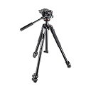 Manfrotto マンフロット カメラ 三脚 MK190X3-2W 190 Aluminum 3 Section Tripod Kit with MHXPRO-2W Fluid Head (Black)