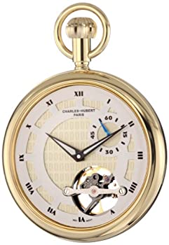 楽天スカイマーケットプラス【中古】【輸入品・未使用】Charles-Hubert Paris 3901-G Gold-Plated Brass Open Face Mechanical Pocket Watch