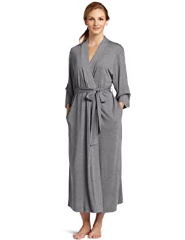 【中古】【輸入品・未使用】Natori Shangri La ロングローブ 着物袖 バスローブ レディース US サイズ: X-Large カラー: グレー