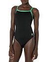 【中古】【輸入品・未使用】Speedo 女性用Race Endurance+ 無地のトレーニング用フライバック水着 ブラック