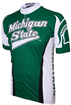 【中古】【輸入品・未使用】アドレナリンプロモーションMichigan State Spartans Cycling Jersey