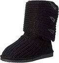 【中古】【輸入品・未使用】Bearpaw Women's Knit Tall Black Mid-Calf Wool Boot - 10M