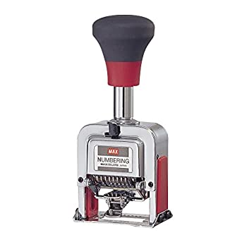 【中古】【輸入品・未使用】マックス スタンプ ナンバリング 8桁7様式 A字体 NR-807