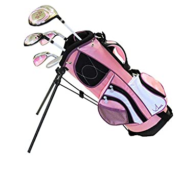 【中古】【輸入品・未使用】Sephlin - レディース E ガールズ ピンク 右手用 5ピース ゴルフクラブセット & ゴルフバッグ 対象年齢2~5歳 (ピン...