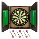 【中古】【輸入品・未使用】デラックスウォールナット木製仕上げDartboard Cabinetセットwith 6ダーツ???Includes 3?BONUS 2...