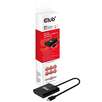 【中古】【輸入品 未使用】Club3D CSV-1546 USB-C - HDMIマルチモニタースプリッター - 2ポートMSTハブ