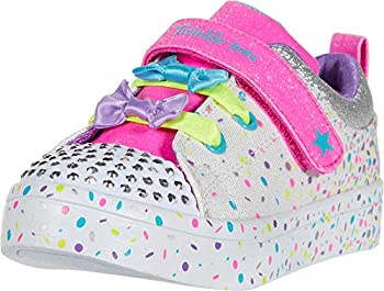 【中古】【輸入品・未使用】Skechers Kids Girls' TWI-Lites Sneaker%カンマ% White/Multi%カンマ% 9 Medium US Toddler