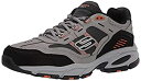 yÁzyAiEgpzSkechers Men's Vigor 2.0 Nanobet Oxford%J}% Gray/Orange%J}% 9 2E US