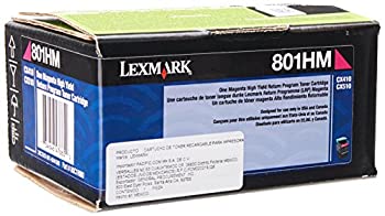 šۡ͢ʡ̤ѡLexmark 801HM - High Yield - magenta - original - toner cartridge LCCP%% LRP - for Lexmark CX410de%% CX410dte%% CX410e%% CX