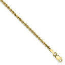 【中古】【輸入品・未使用】14Kイエローゴールド 2.25mm リンクロープチェーン アンクレット アンクルビーチブレスレット ファインジュエリー レディース ...