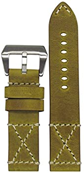 【中古】【輸入品・未使用】26?mm XL Panatime Desert dweller ' X ' goldenヴィンテージGenuineレザーWatch Band withホワイトステッチ26?/ 26?135?/ 85 【中古】【輸入品・未使用】26?mm XL Panatime Desert dweller ' X ' goldenヴィンテージGenuineレザーWatch Band withホワイトステッチ26?/ 26?135?/ 85